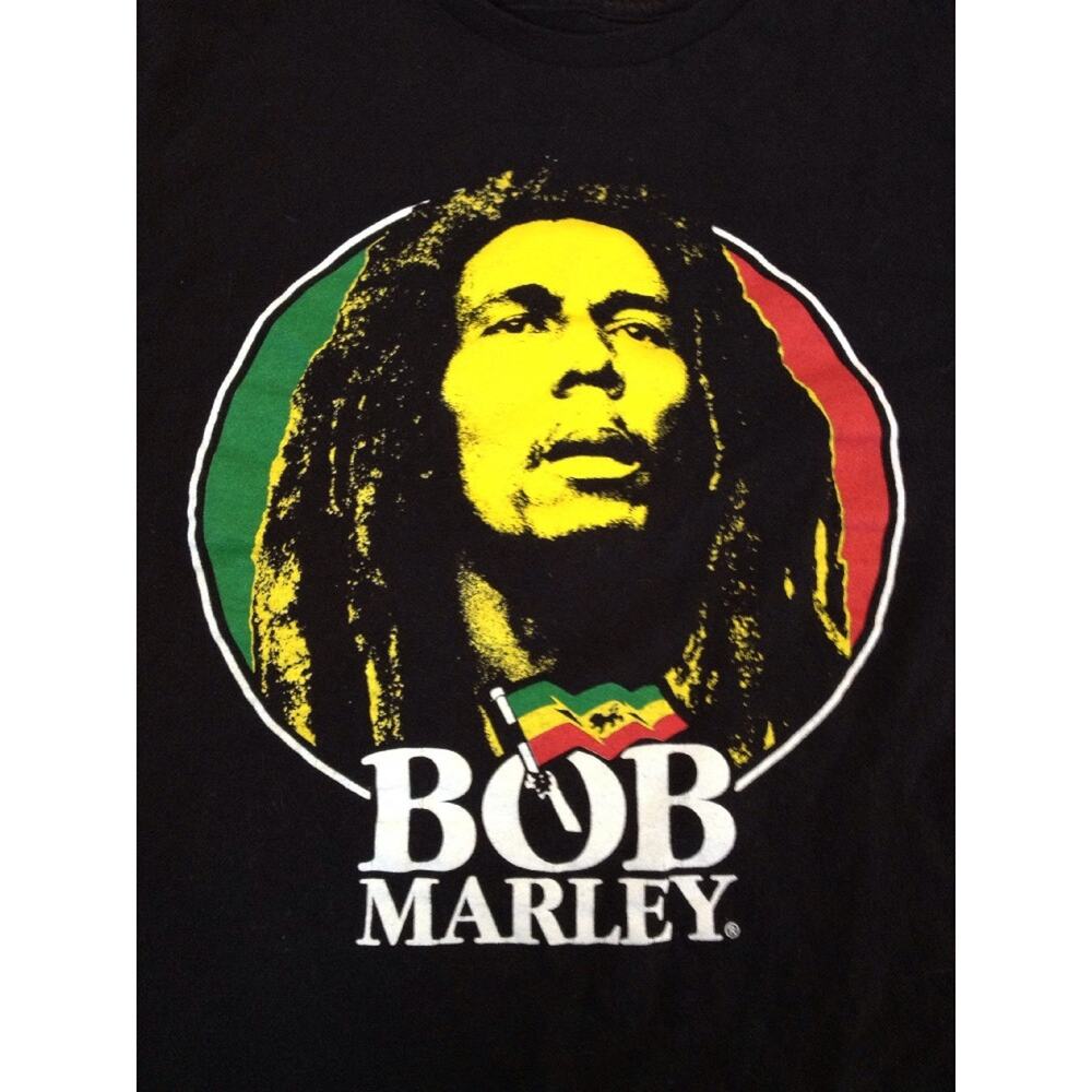 Bob Marley Jamaica Colors Zion Rootswear 100% Cotton Fan T-Shirt Mens M 38"